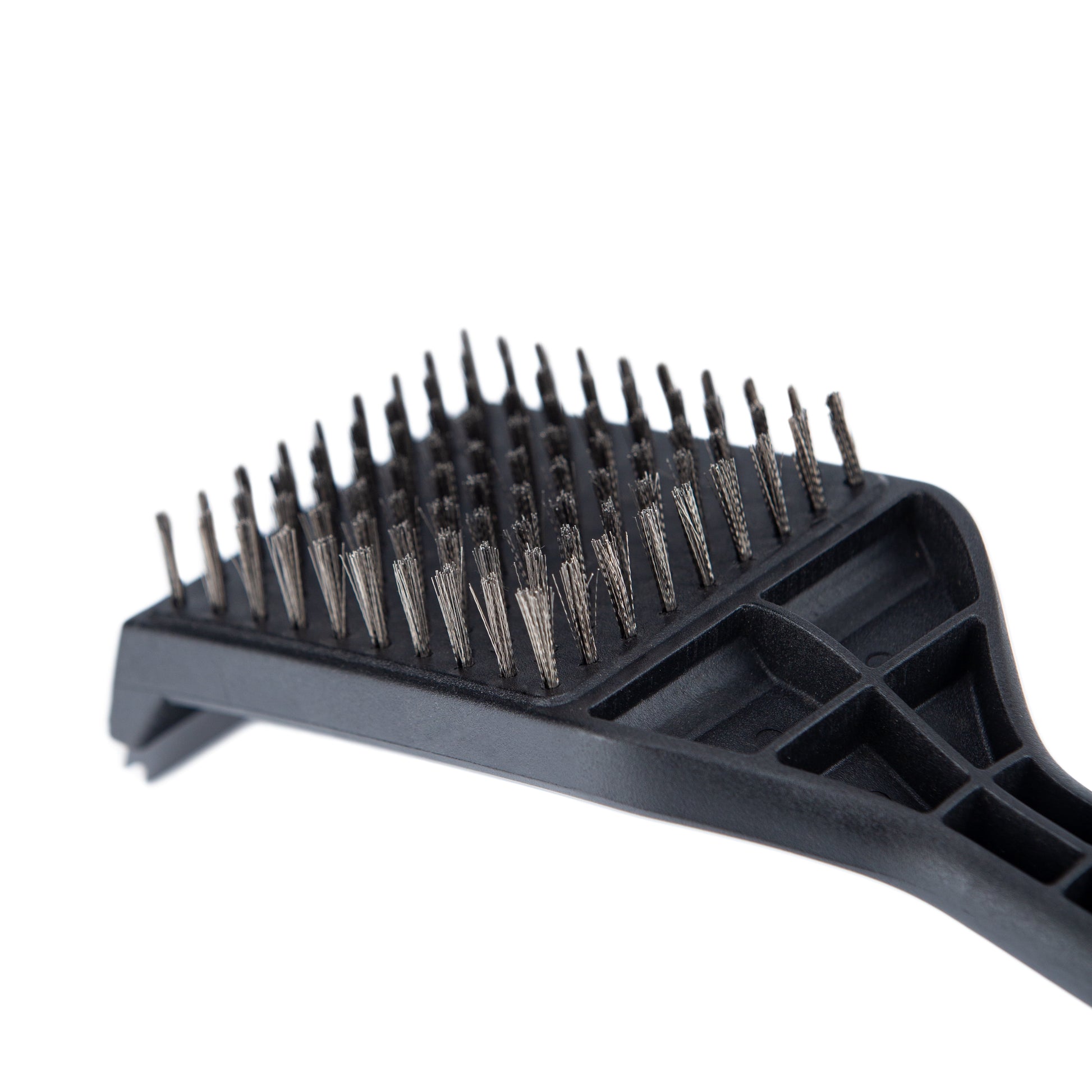 Long Handle Grill Brush with Scraper, 17.7"